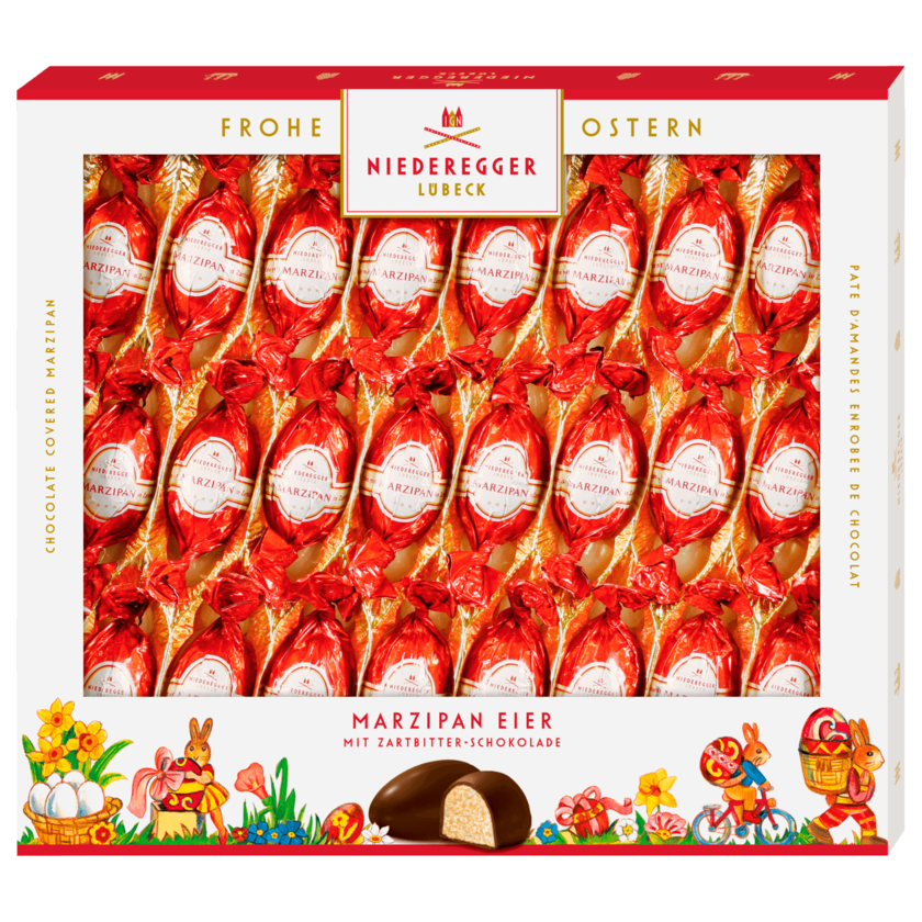 Niederegger Marzipan Eier mit Zartbitterschokolade 400g